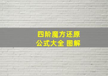 四阶魔方还原公式大全 图解